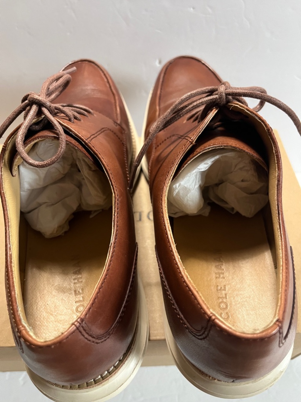 COLE HAAN 2012 Cole Haan LunarGrand Apron Oxford Derby Shoes/Woodbury 10.5M - Picture 5 of 11